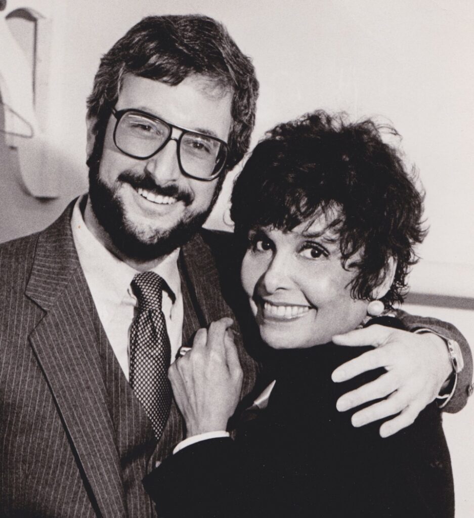 Joshua Ellis posing with Lena Horne 