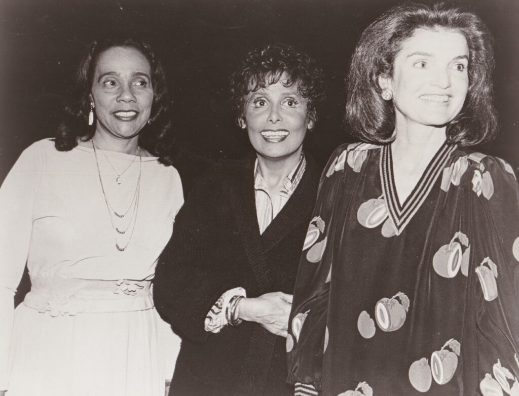 Coretta Scott King, Lena Horne, and Jacqueline Kennedy Onassis, 1981